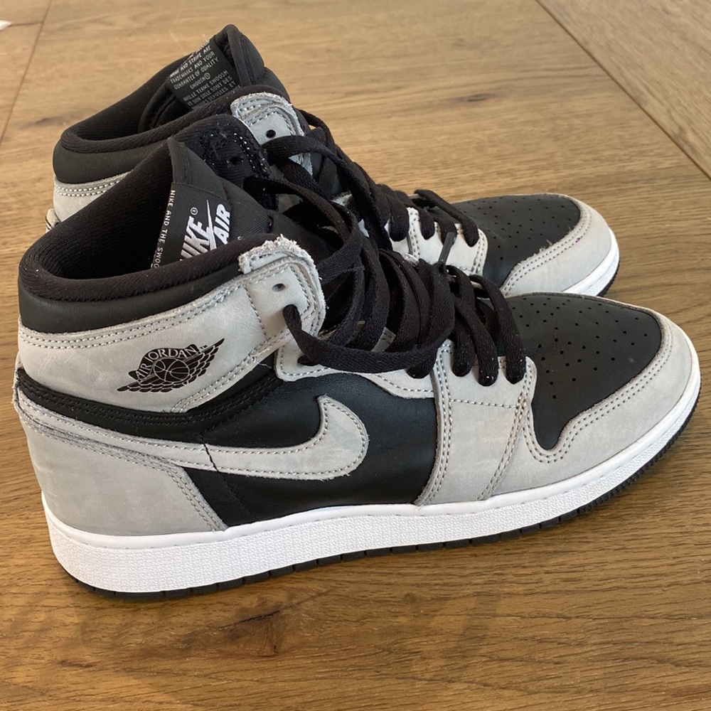 Nike Air Jordan sneakers, Gray/Black, pre-owned, Size Youth US 7 - Picture 5 of 14
